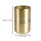 Stainless Steel Bathroom Tumbler Cup | Decorative Rinse Cup,Drinking Glass,Toothbrush & Makeup Brush Holder for Vanity Countertops,Sink & Desk | Gold Finsih